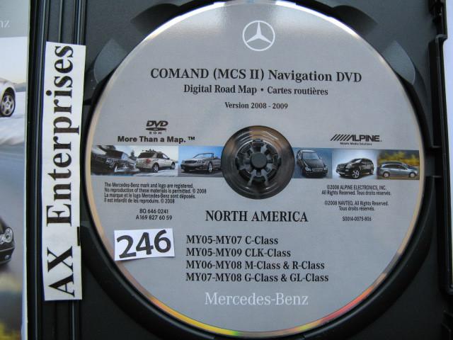 2005 - 2007 mercedes w203 c-class navigation dvd 0241 rel © 2008-2009 map update
