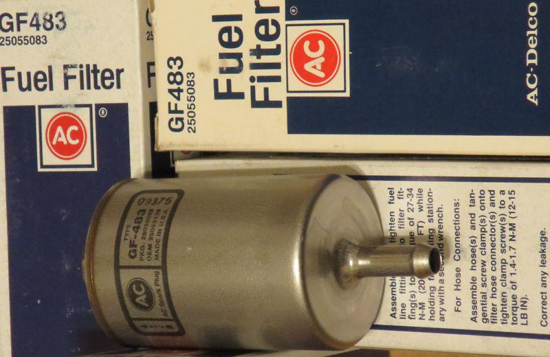 Ac delco gf 483 fuel filter new in box *****save on two 2***** buy it now