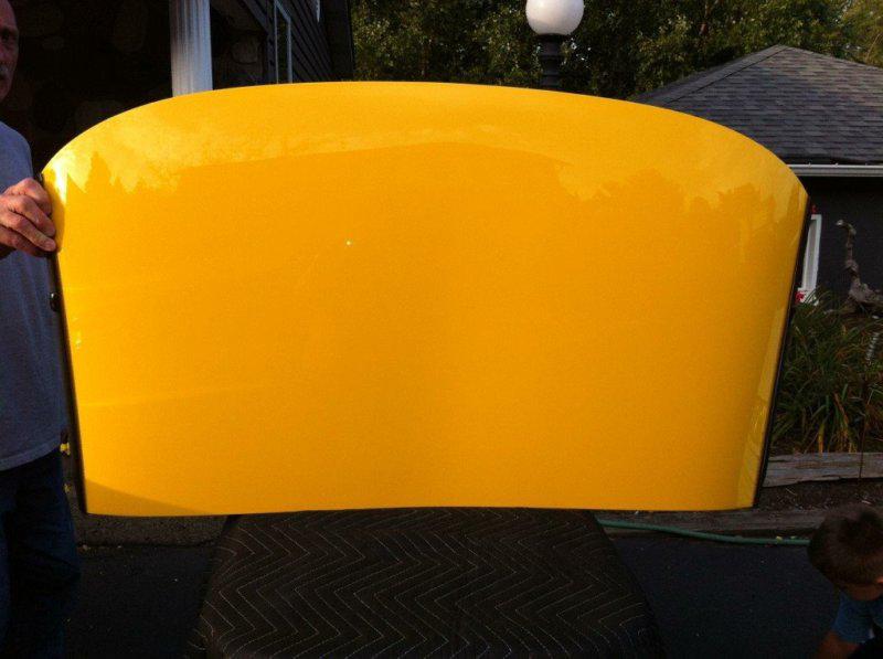 97 04 corvette c5 targa top yellow gm removable roof panel 98 99 00 01 02 03