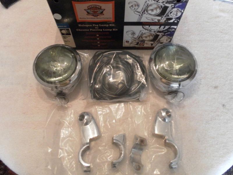 Harley dyna, softail smoked passing lamp kit 68268-03 new