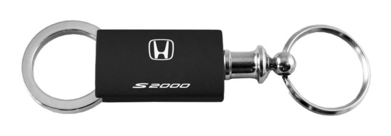 Honda s2000 black anodized aluminum valet keychain / key fob engraved in usa ge