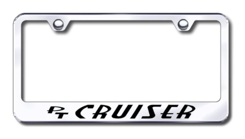 Chrysler pt cruiser  engraved chrome license plate frame -metal made in usa gen
