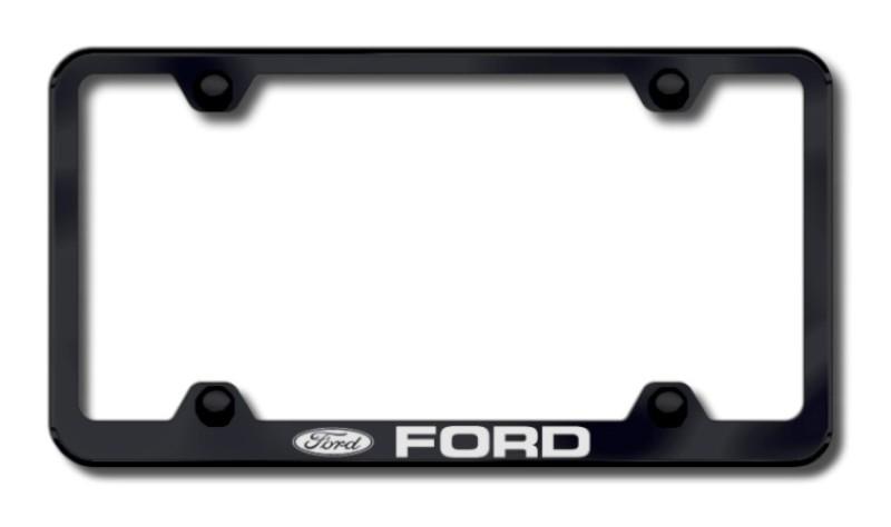 Ford laser etched wide body license plate frame-black made in usa genuine