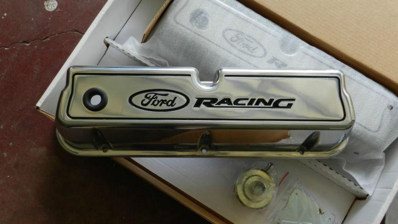 New ford racing 302 351 polished valve covers free shipping