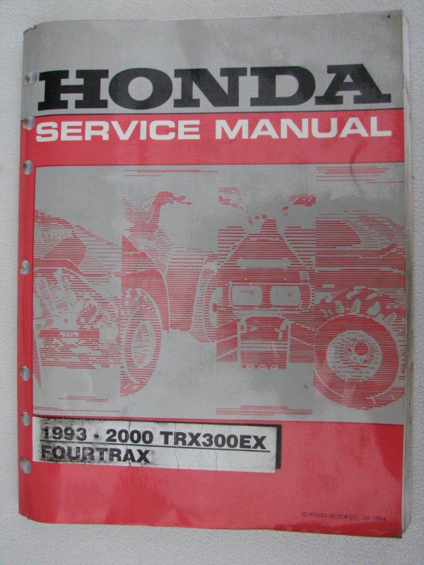 Honda genuine shop service manual trx300 trx 300 300ex