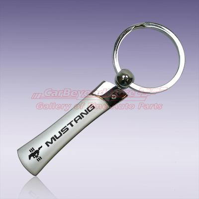 Ford mustang blade style key chain, key ring, keychain, el-licensed + free gift