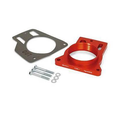 Airaid throttle body spacer billet aluminum red anodized 1" chevy gmc each
