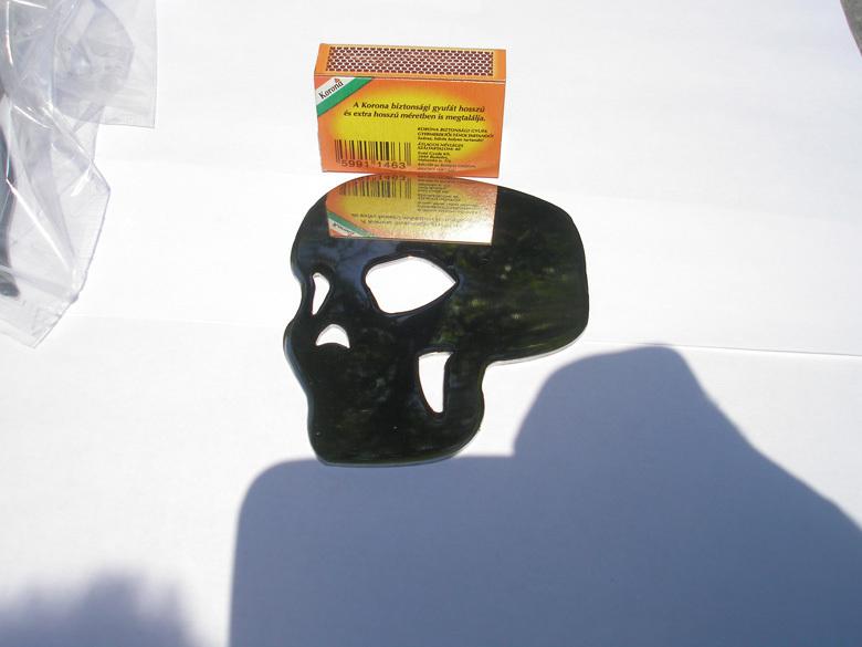 Chrome skull, metal, new (jus-q31-7n)