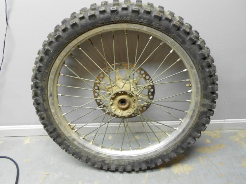 1992 suzuki rm 125 front wheel/tire and rotor