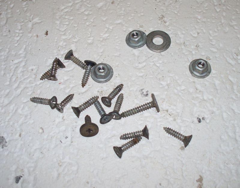 1968 - 1972 ford truck misc dash screws 69 70 71 72 1969 1970 1971