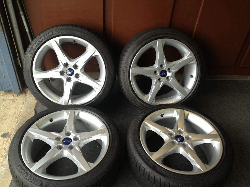 2013 titanium focus 18'' alloy wheels oem-michelin pilot tires