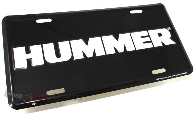 New!!! hummer license plate aluminum stamped metal embossed truck black tag