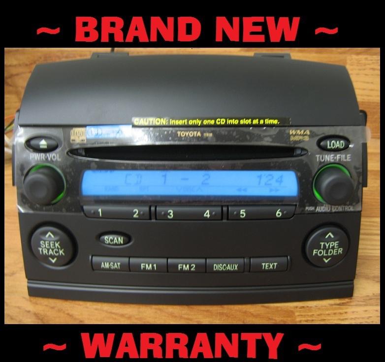 Brand new 2004-2010 toyota sienna radio 6 disc mp3 cd changer le sat ready 11827