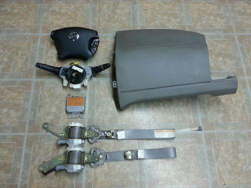 02 nissan altima airbags air bags clock spring complete set seat belts module