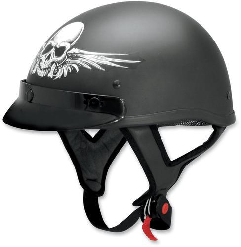 Afx motorcycle fx-70 skull flat black helmet size x-small