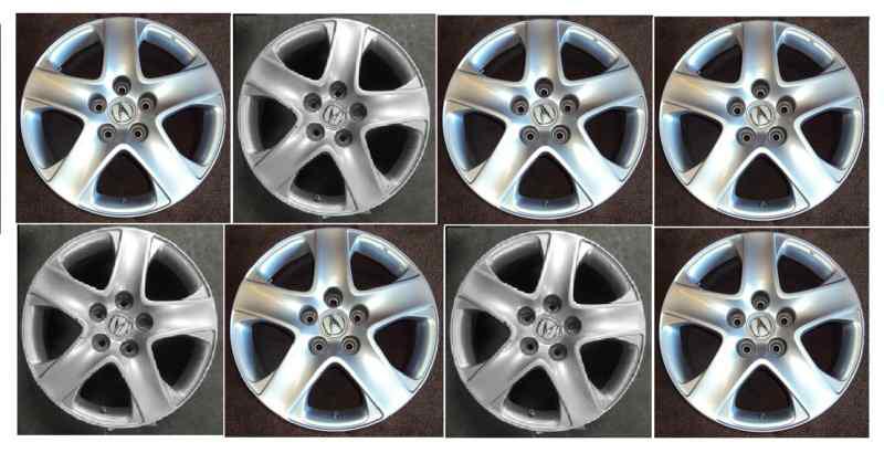 Acura rl silver alloy wheels 2005-2008  with center caps