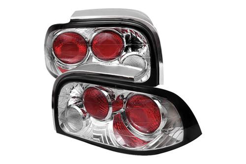 Spyder fm96c - 96-98 ford mustang chrome euro tail lights rear stop lamps