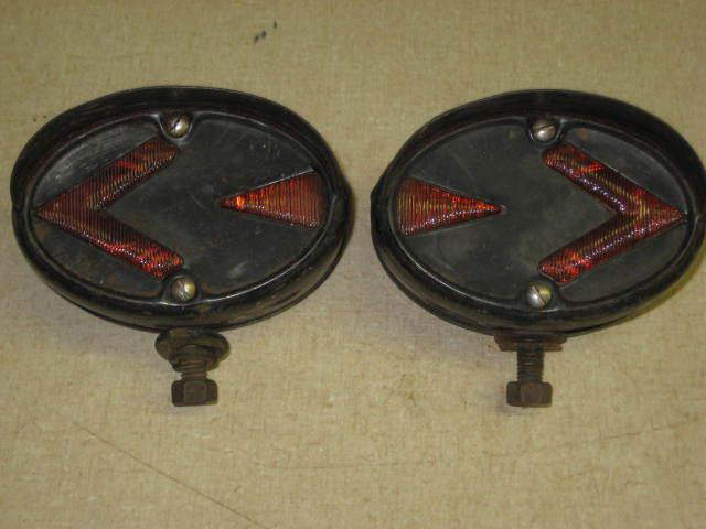 Guide direct signal front arrow turn signals lights 1940's chevy truck bus glass