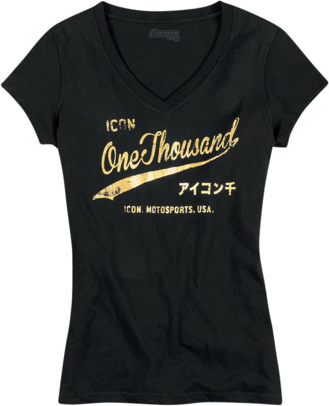 Icon one thousand gold times casual tee black size xx-large