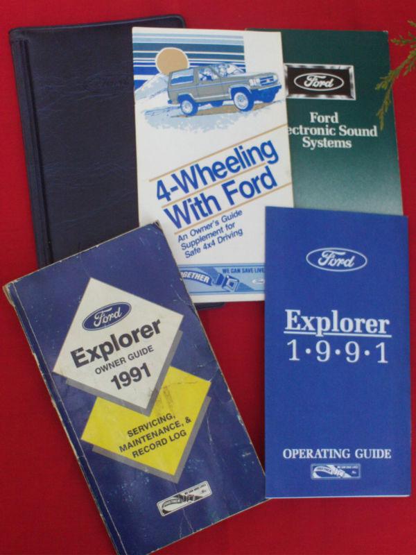 Ford 1991 explorer owners guide & more in original binder * free shipping!