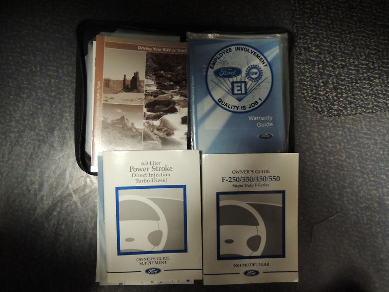 2004 f-250/550 owners manuals 