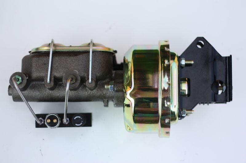 1957-72 ford truck 7" zinc power brake booster kit cast iron prop master (e41c7)