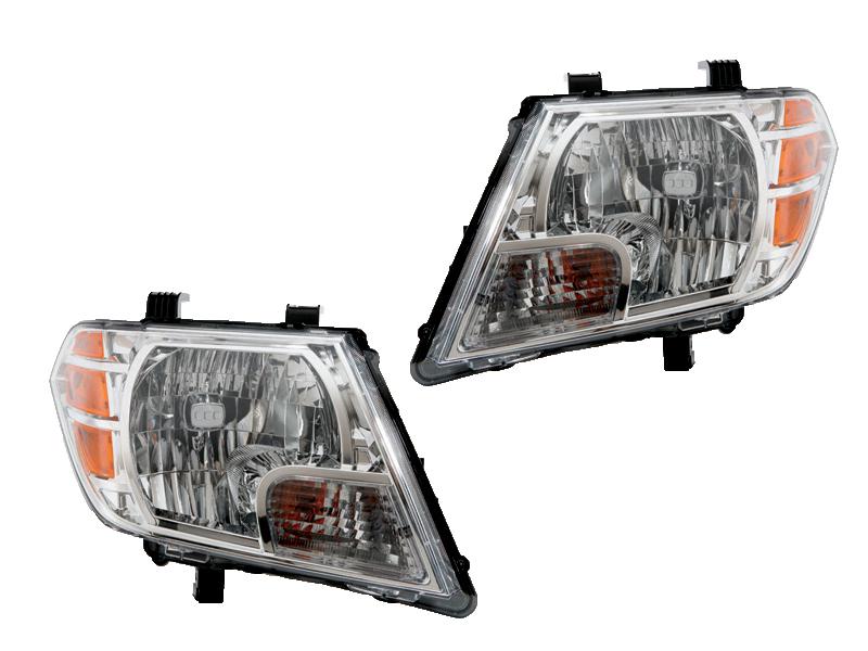 Nissan frontier 09 10 11 12 head light lamp with bulb pair 26010 26060 zl40a