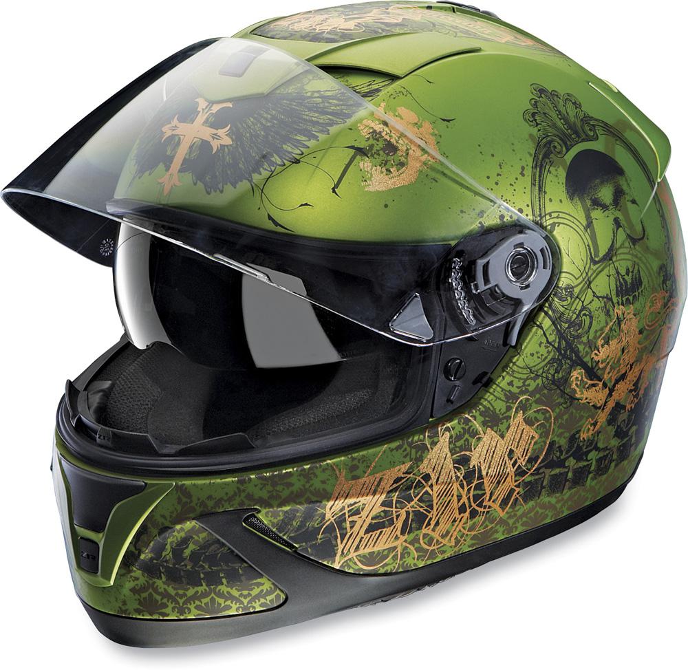 Z1r jackal pandora green helmet 2013 motorcycle full face