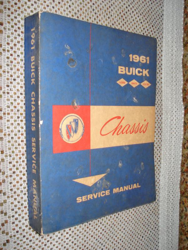 1961 buick shop manual original chassis service book nr