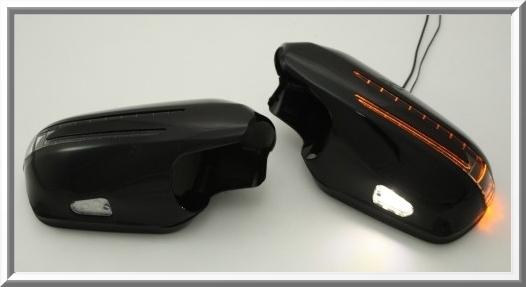Mercedes w219 cls-class 09-on black arrow type  led side mirror cover 