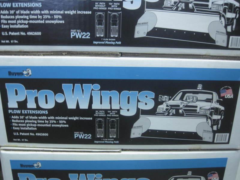 Snow plow pro wings extensions for snow plows pw22 buyers new in box