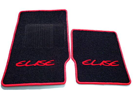Black-red mat set for lotus elise s1 1996-2001 lhd or rhd