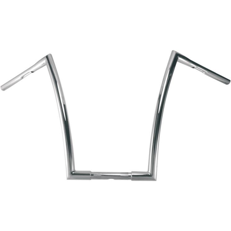 Todds cycle chrome 1 1/4" strip handlebars harley fltr/flhr/flst (exc springers)
