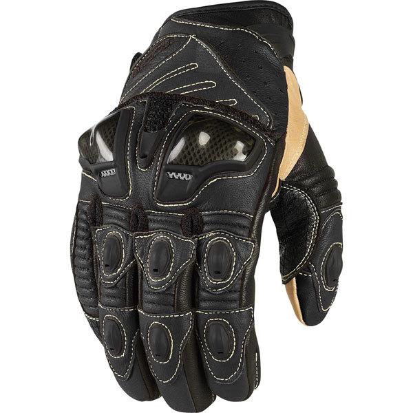 Black s icon overlord leather glove