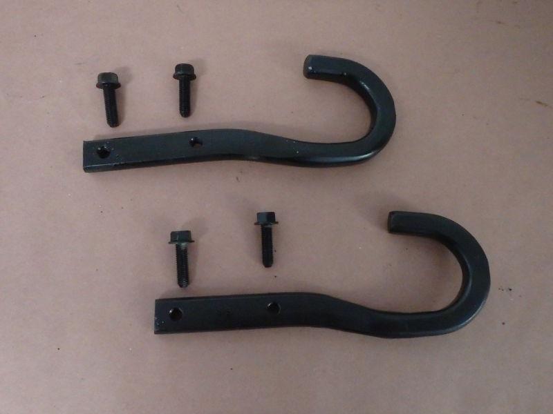 Front bumper tow hooks with mounting bolts pr chevy blazer s10 gmc jimmy sonoma