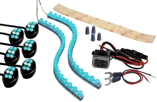 Street fx led electropods proflex kit blue/black