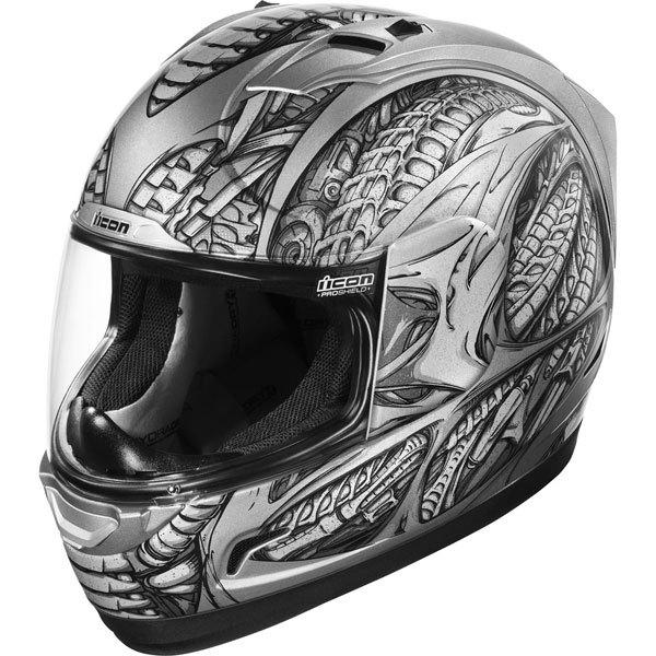 Silver m icon alliance ssr speedmetal full face helmet