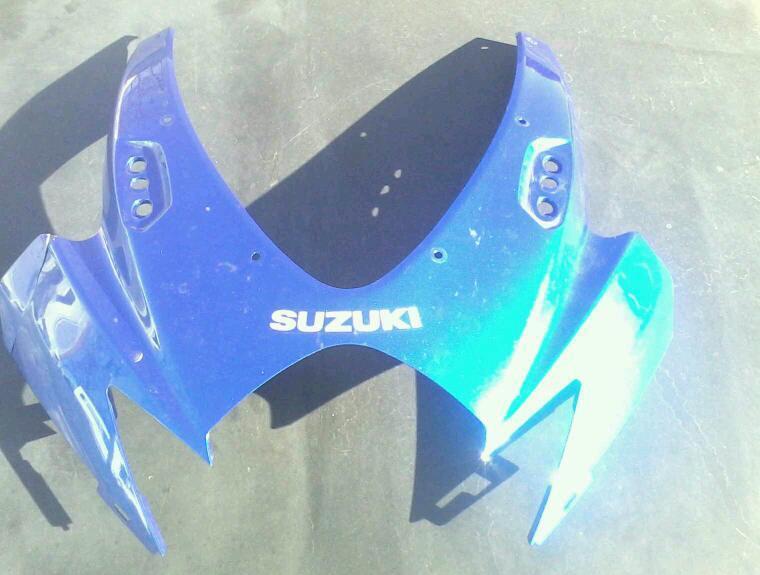 Suzuki gsxr 600 750 front upper cowl. oem blue used '06-'07 fairing 2006 2007