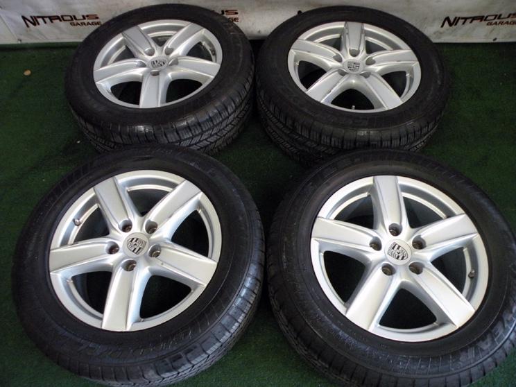 18" factory porsche cayenne wheels oem vw touareg audi q7 goodyear tires 19