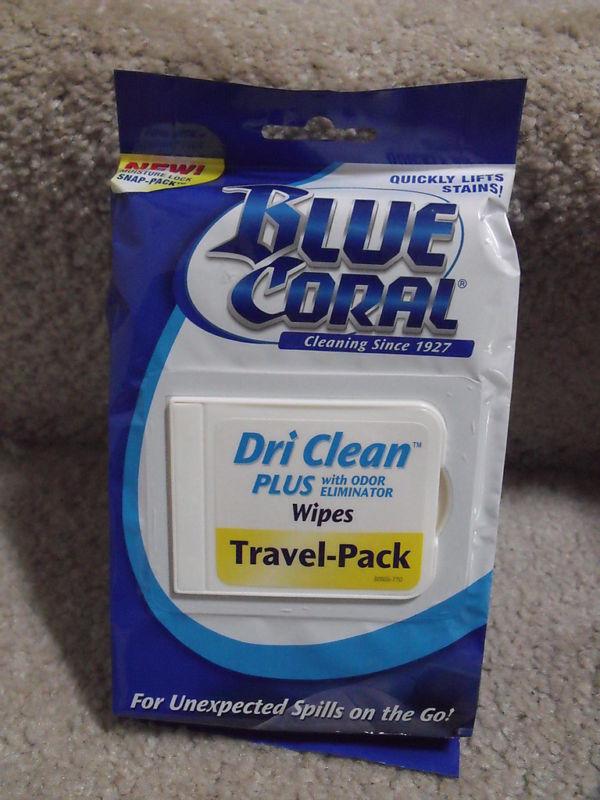 Buy BLUE CORAL DRICLEAN PLUS WIPES TRAVEL PACK CARPET / UPHOLSTERY Pack of 25 in Homer Glen