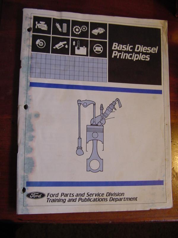 Ford basic diesel principles manual car diesel engine basics 1982