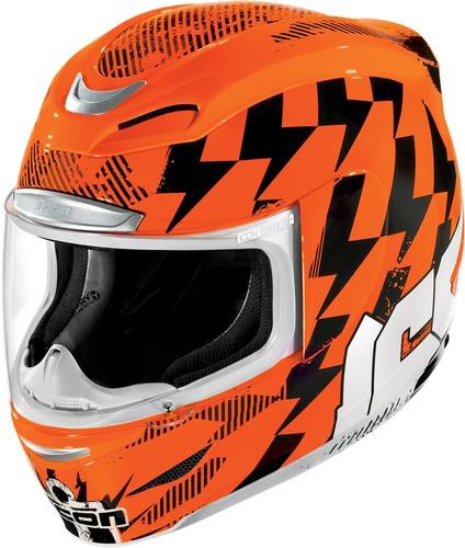 Icon airmada stack helmet hi-viz orange xs x-small new