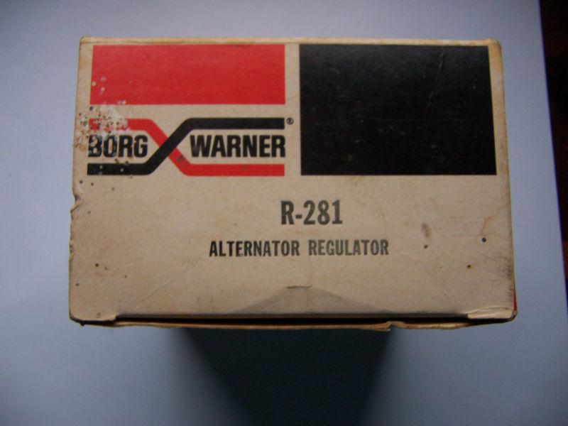 Nos new borg warner r-281 voltage regulator w/original boxes