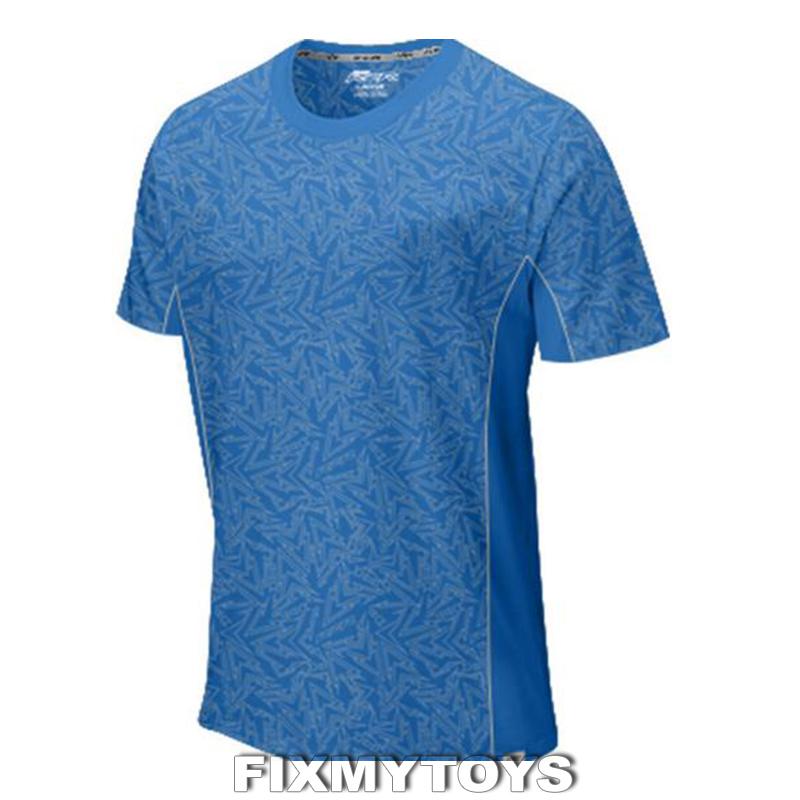 Oem polaris rzr blue wicking short sleeve t-shirt sizes s-3xl