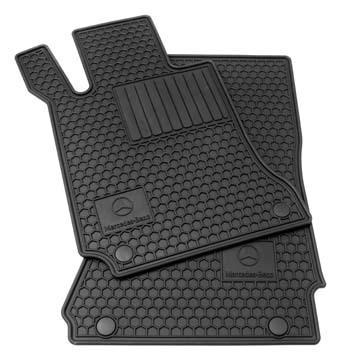 New mercedes 94-99 s class (lwb) factory oem accessory rubber floor mats black