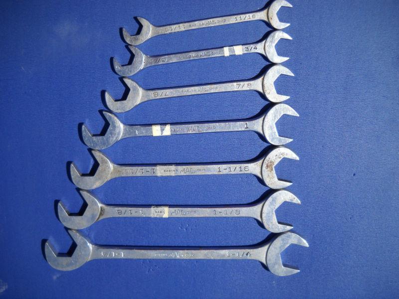 Mac open end sae wrenches 7 piece set