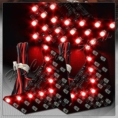 2x universal 27 red led blinkers arrow side view mirror turn signal indicators