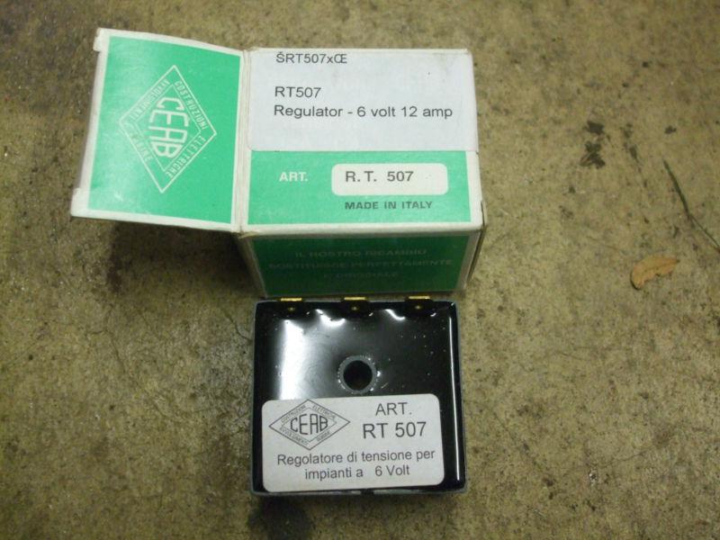 1965 vespa regulator - 6 volt -12 amp. ac item # rt507    nos