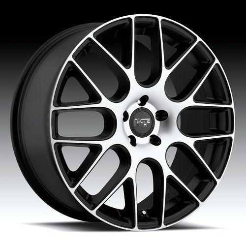 20" x 8.5" and 20" x 10" black niche circuit mercedes staggered wheels rims
