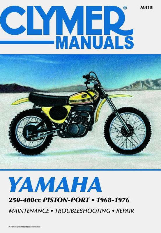 Clymer repair service manual for yamaha 250-400 68 69 70 71 72 73 74 75 76